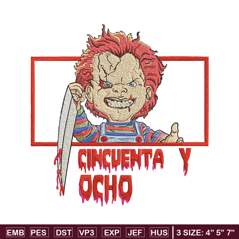 Chucky box Embroidery Design, Horror Embroidery, Embroidery File, Anime Embroidery, Anime shirt, Digital download.jpg