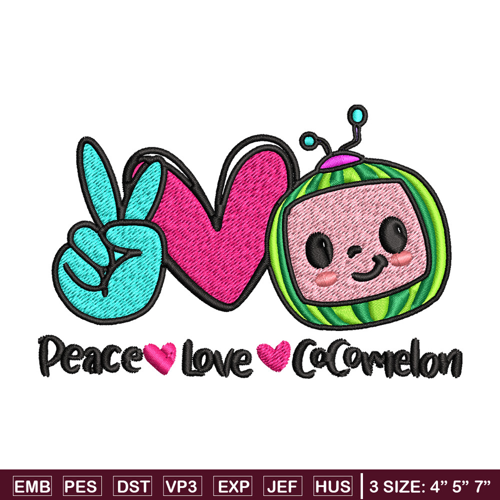 Cocomelon Logo Embroidery design, Cocomelon Embroidery, logo design, Embroidery File, logo shirt, Instant download..jpg