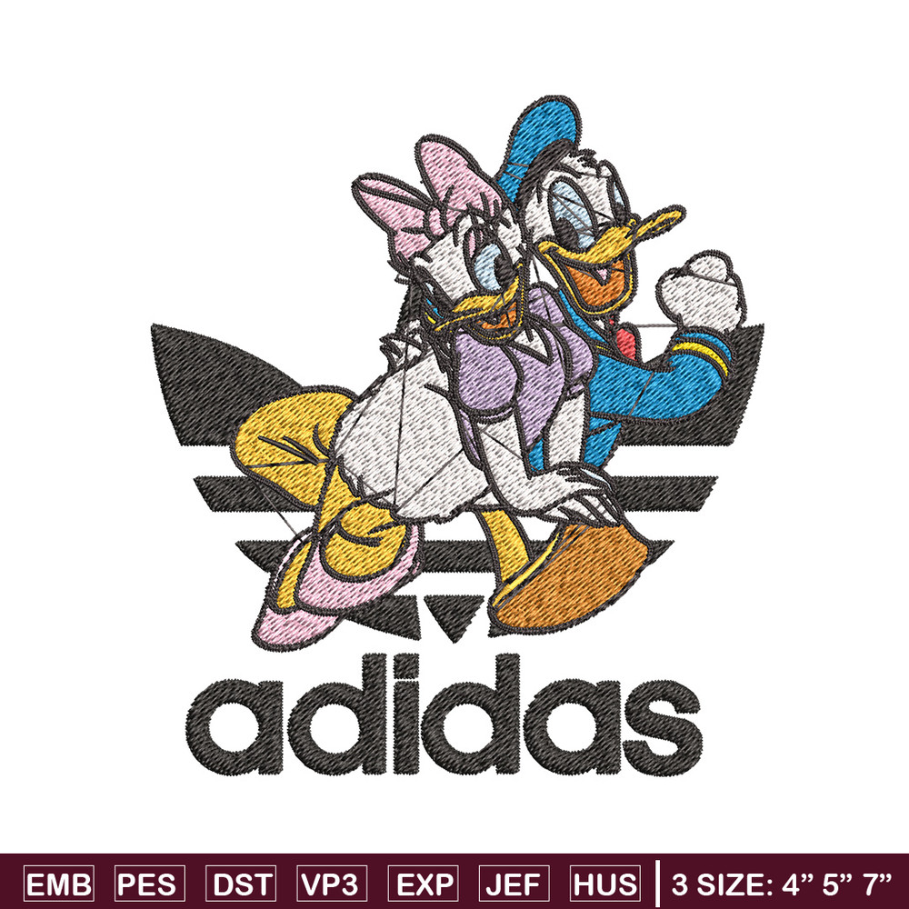 Daisy x duck adidas Embroidery Design, Adidas Embroidery, Brand Embroidery, Embroidery File,Logo shirt,Digital download.jpg
