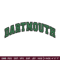 Dartmouth logo embroidery design, Baseball embroidery, Sport embroidery, logo sport embroidery, Embroidery design.jpg