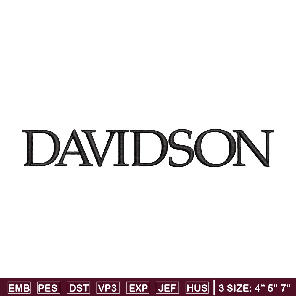Davidson logo embroidery design, Logo embroidery, Sport embroidery, logo sport embroidery, Embroidery design.jpg
