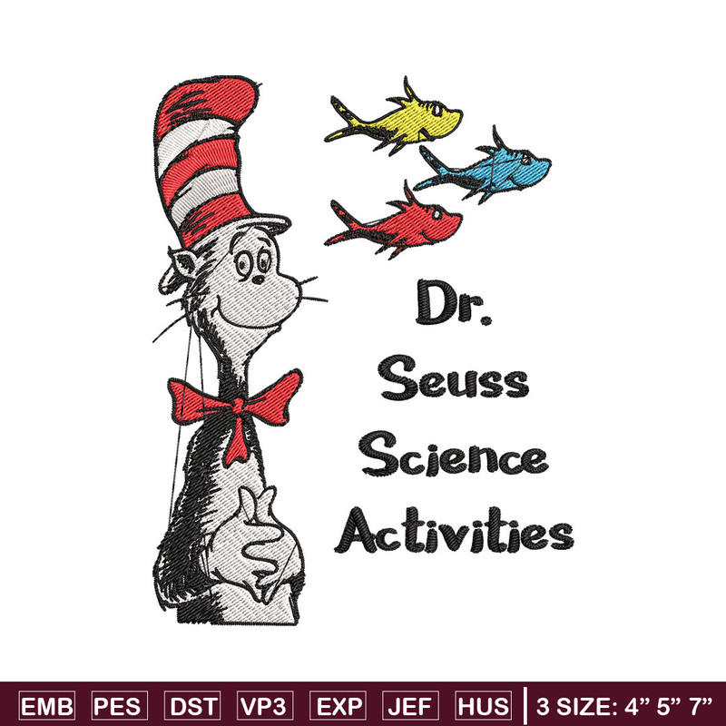 Dr Seuss Science activities Embroidery Design, Dr Seuss Embroidery, Embroidery File, Embroidery design, Digital download.jpg