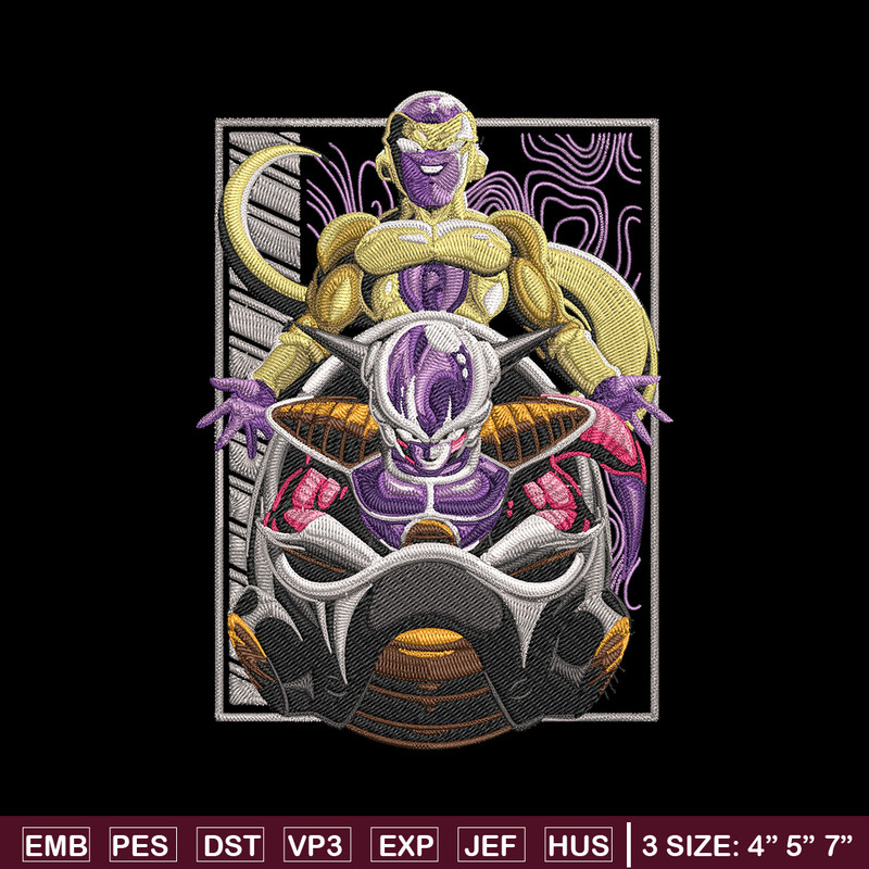 Frieza form Embroidery Design, Dragonball Embroidery,Embroidery File, Anime Embroidery, Anime shirt, Digital download.jpg