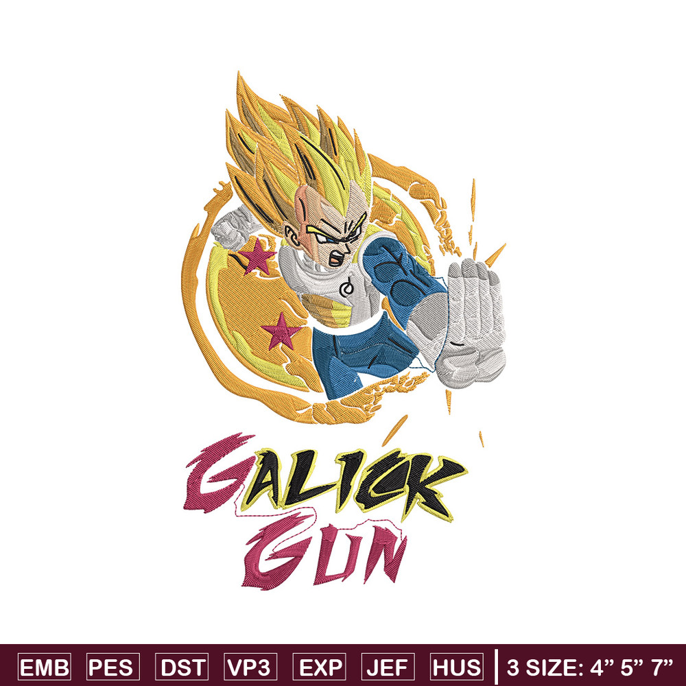Galick gun Embroidery Design, Dragonball Embroidery, Embroidery File, Anime Embroidery, Anime shirt, Digital download.jpg