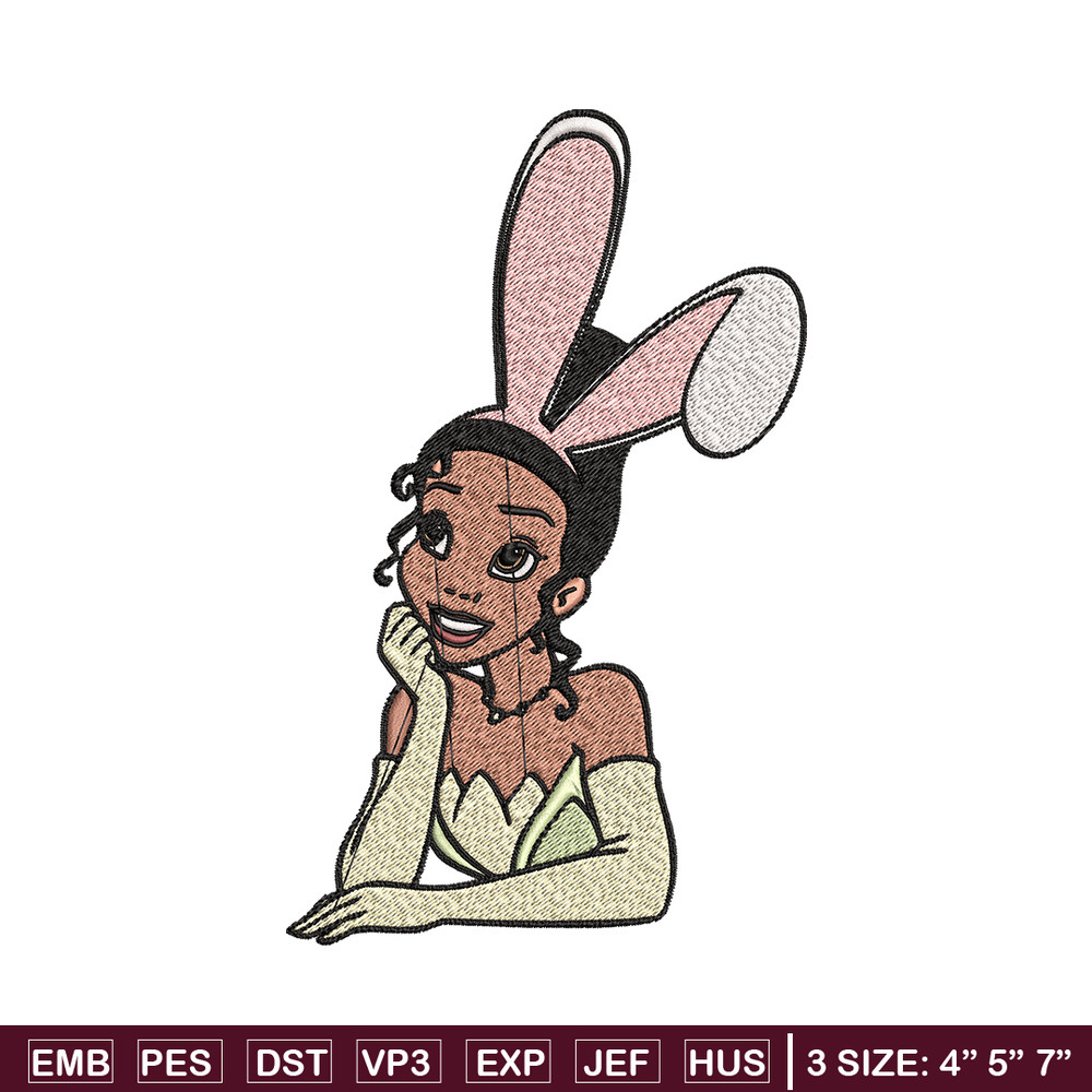 Girl bunny Embroidery design, Girl bunny Embroidery, Cartoon design, Embroidery File, logo shirt, Digital download..jpg