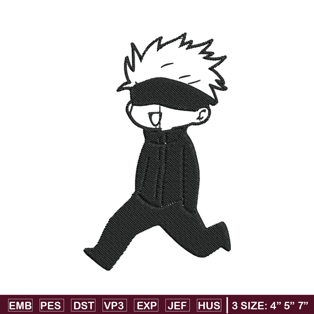 Gojo cute Embroidery Design, Jujutsu Embroidery, Embroidery File, Anime Embroidery, Anime shirt, Digital download.jpg