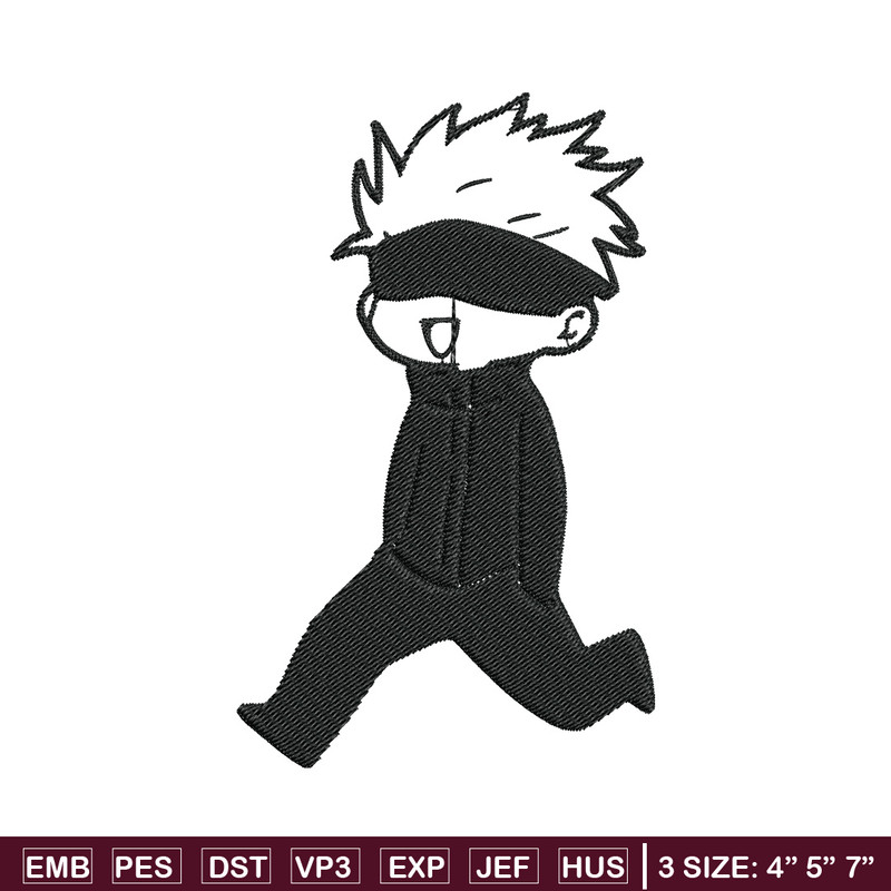 Gojo cute Embroidery Design, Jujutsu Embroidery, Embroidery File, Anime Embroidery, Anime shirt, Digital download.jpg