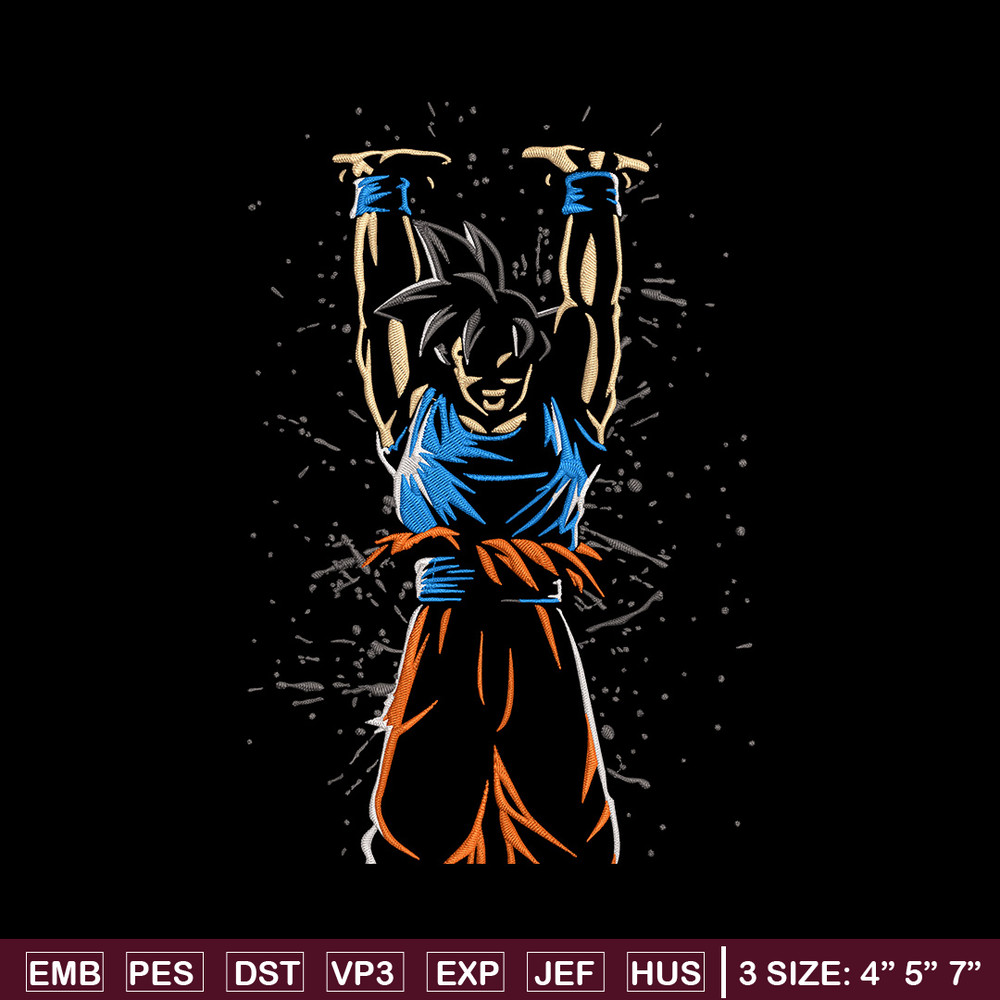 Goku genkidama Embroidery Design, Dragonball Embroidery,Embroidery File, Anime Embroidery, Anime shirt, Digital download.jpg