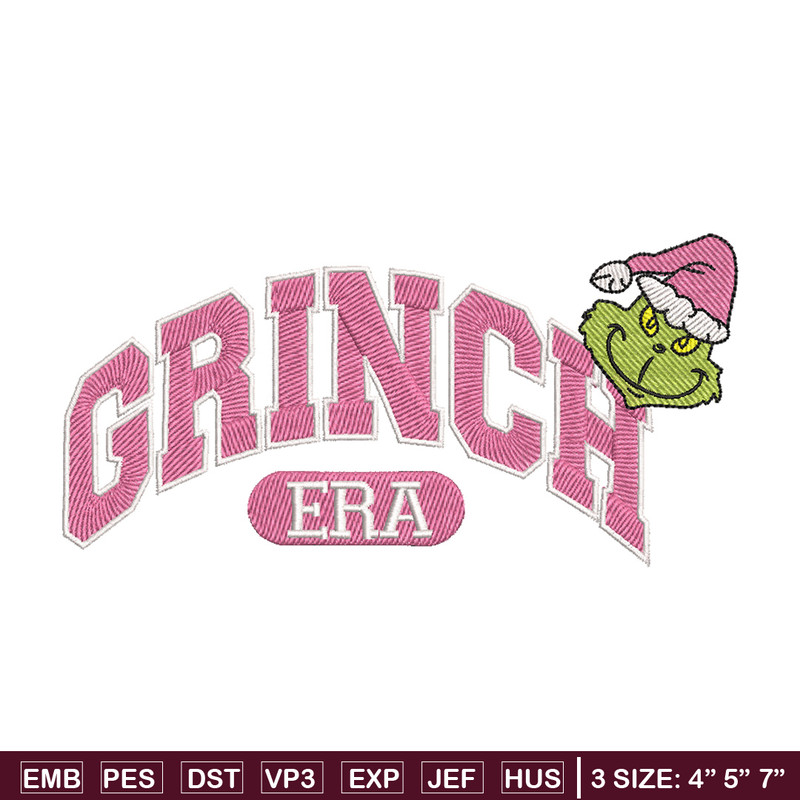 Grinch era embroidery design, Grinch embroidery, Chrismas design, Embroidery shirt, Embroidery file, Digital download.jpg
