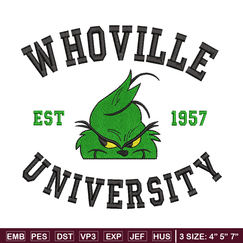 Grinch est1957 embroidery design,Grinch embroidery, Chrismas design, Embroidery file, Embroidery shirt, Digital download.jpg