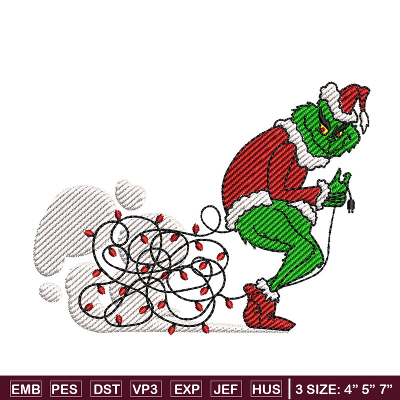 Grinch funny embroidery design, Grinch embroidery, Chrismas design,Embroidery shirt, Embroidery file, Digital download.jpg