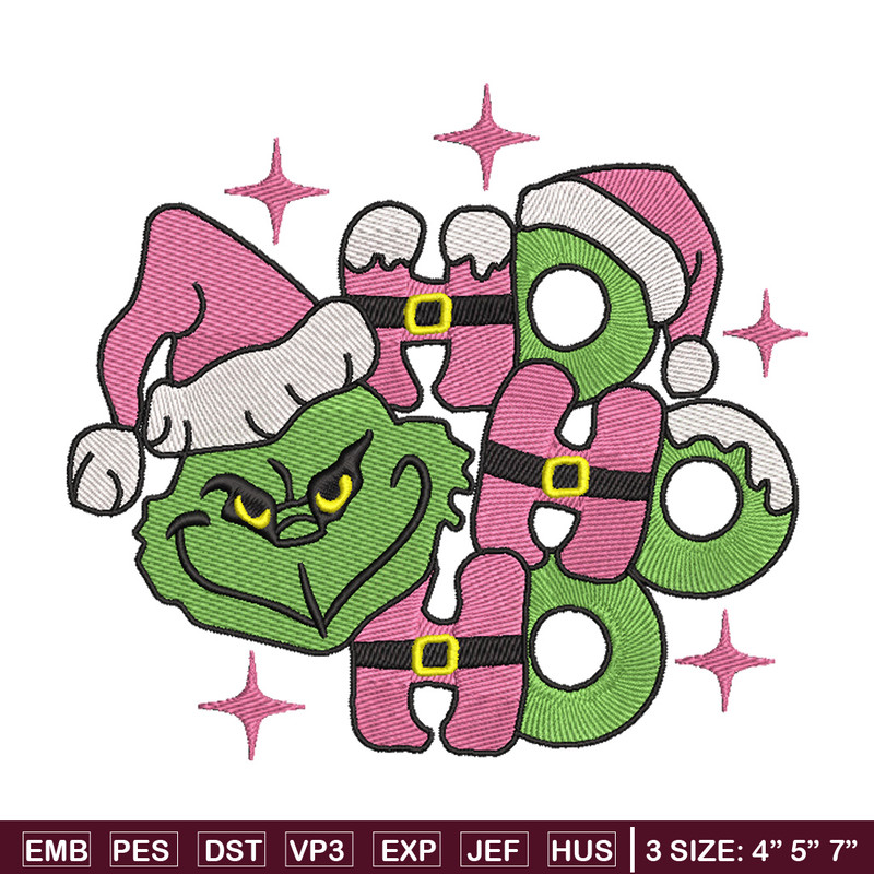 Grinch laugh embroidery design,Chrismas design, Embroidery shirt, Embroidery file, Grinch embroidery, Digital download.jpg