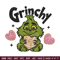 Grinchy cute Embroidery Design, Grinch Embroidery, Embroidery File, Chrismas Embroidery, Anime shirt,Digital download.jpg