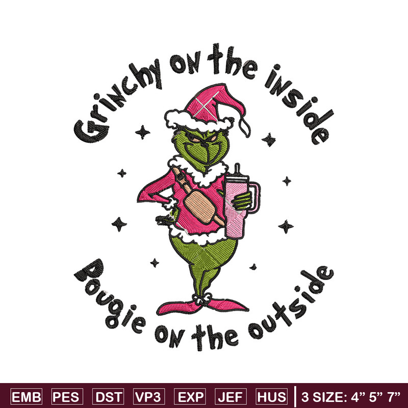 Grinchy Embroidery Design, Grinch Embroidery, Embroidery File, Chrismas Embroidery, Anime shirt, Digital download.jpg