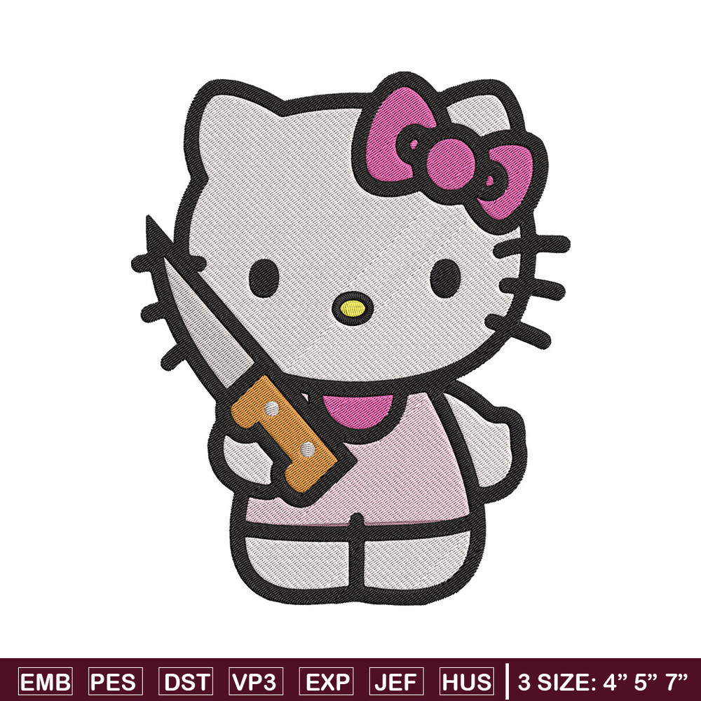Hello kitty knife Embroidery Design, Hello kitty Embroidery, Embroidery File, Anime Embroidery, Digital download..jpg