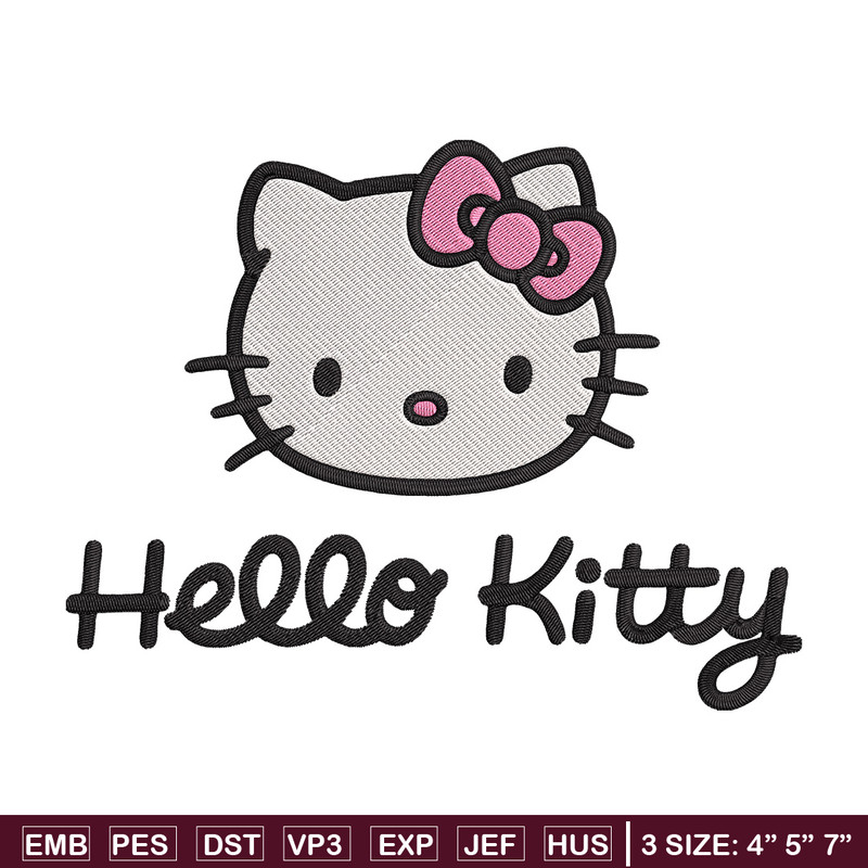 Hello Kitty logo Embroidery Design, Hello kitty Embroidery, Embroidery File, Anime Embroidery, Digital download.jpg