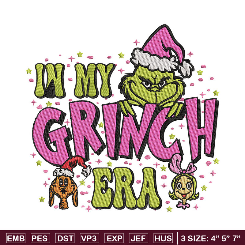 In my grinch Embroidery Design, Grinch Embroidery, Embroidery File, Chrismas Embroidery, Anime shirt, Digital download.jpg