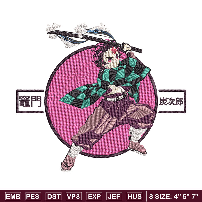 Kamado Tanjiro Embroidery Design, Demon slayer Embroidery,Embroidery File, Anime Embroidery,Anime shirt,Digital download.jpg