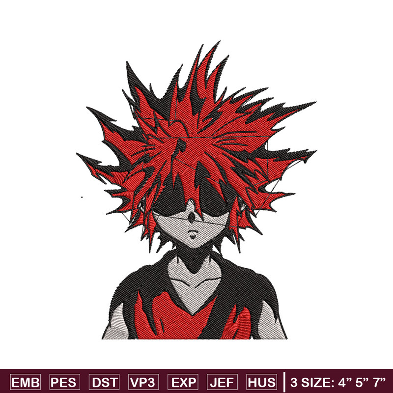 Killua Embroidery Design, Hunter x hunter Embroidery, Embroidery File, Anime Embroidery, Anime shirt, Digital download..jpg