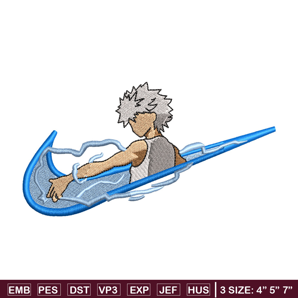 Killua Zoldyck Nike embroidery design, Hunter x hunter embroidery, Nike design, anime design, Digital download.jpg
