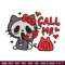 Kitty Ghostface Call Me Embroidery Design, Hello kitty Embroidery, Embroidery File, Cartoon shirt, Digital download..jpg