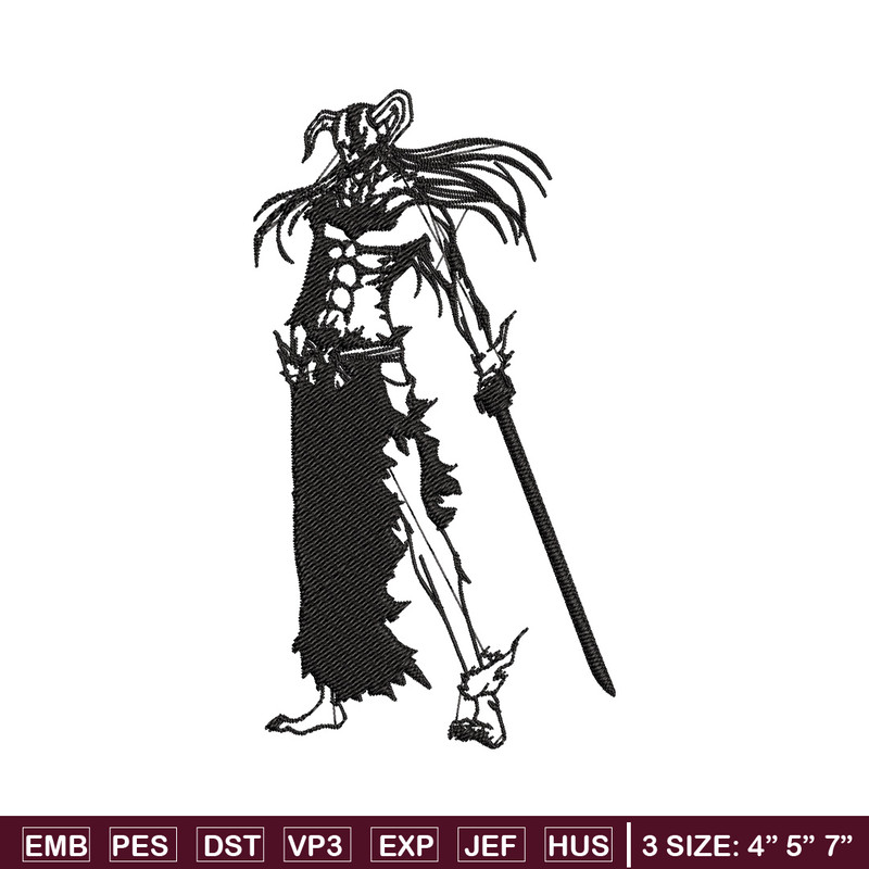 Kurosaki Ichigo Embroidery Design, Bleach Embroidery, Embroidery File, Anime Embroidery, Anime shirt, Digital download.jpg