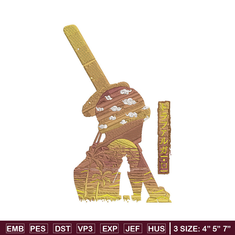 Law poster Embroidery Design, One piece Embroidery, Embroidery File, Anime Embroidery, Anime shirt, Digital download.jpg