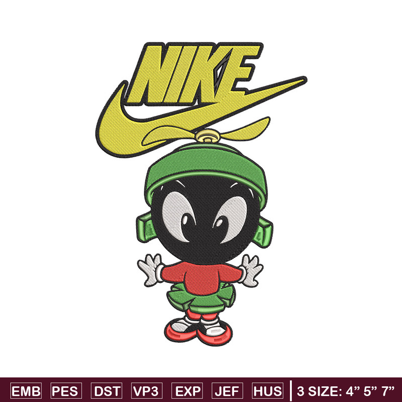 Marvin nike Embroidery Design, Marvin Embroidery, Embroidery File, Nike Embroidery, Anime shirt, Digital download.jpg