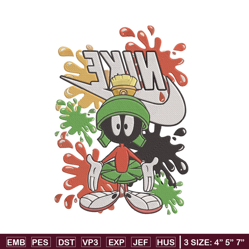 Marvin x nike Embroidery Design, Marvin Embroidery, Embroidery File, Anime Embroidery, Anime shirt, Digital download.jpg