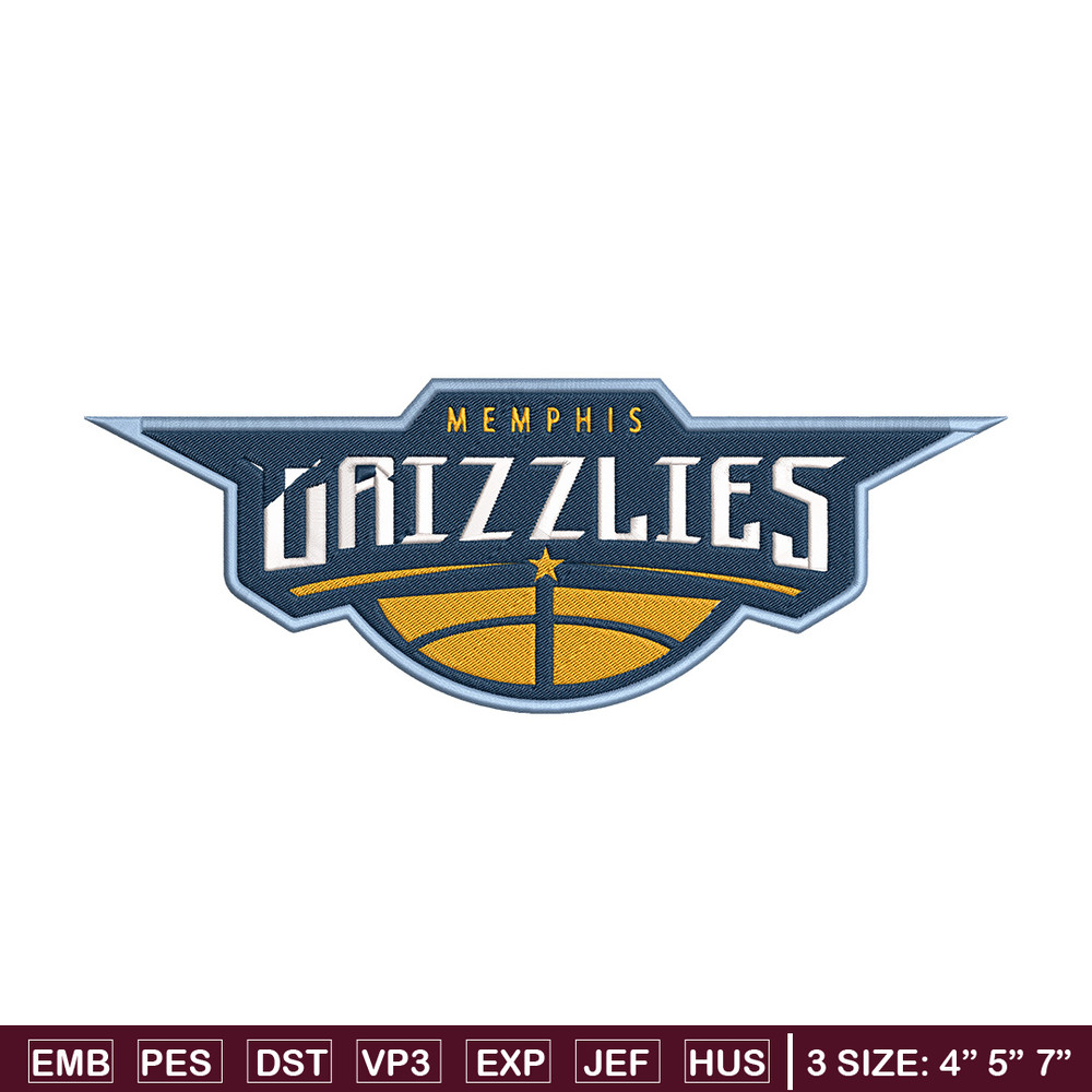 Memphis Grizzlies logo embroidery design, NBA embroidery,Sport embroidery, Embroidery design,Logo sport embroidery.jpg