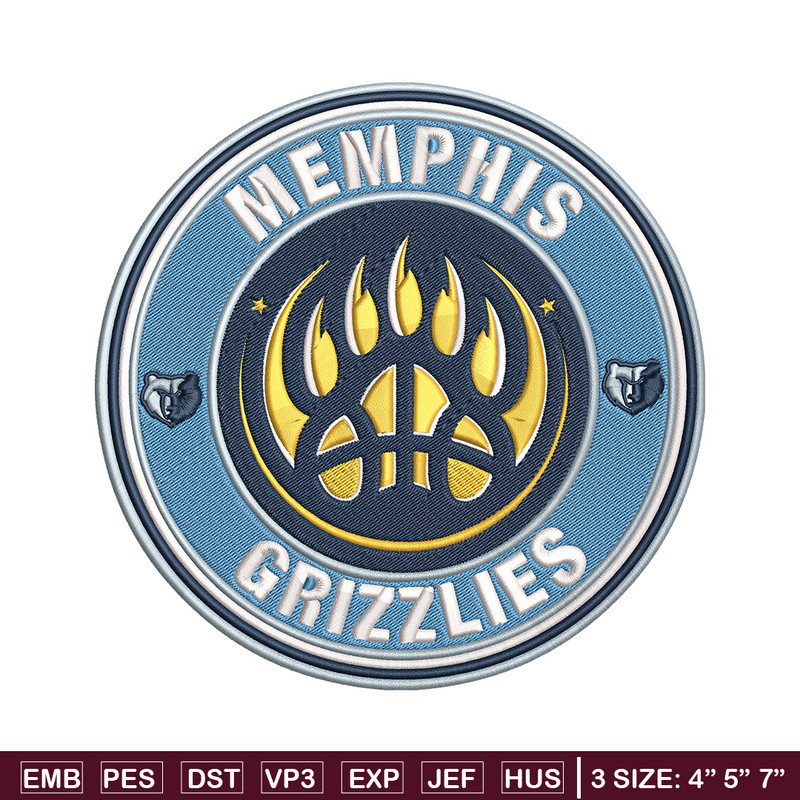 Memphis Grizzlies logo embroidery design, NBA embroidery,Sport embroidery,Embroidery design, Logo sport embroidery.jpg