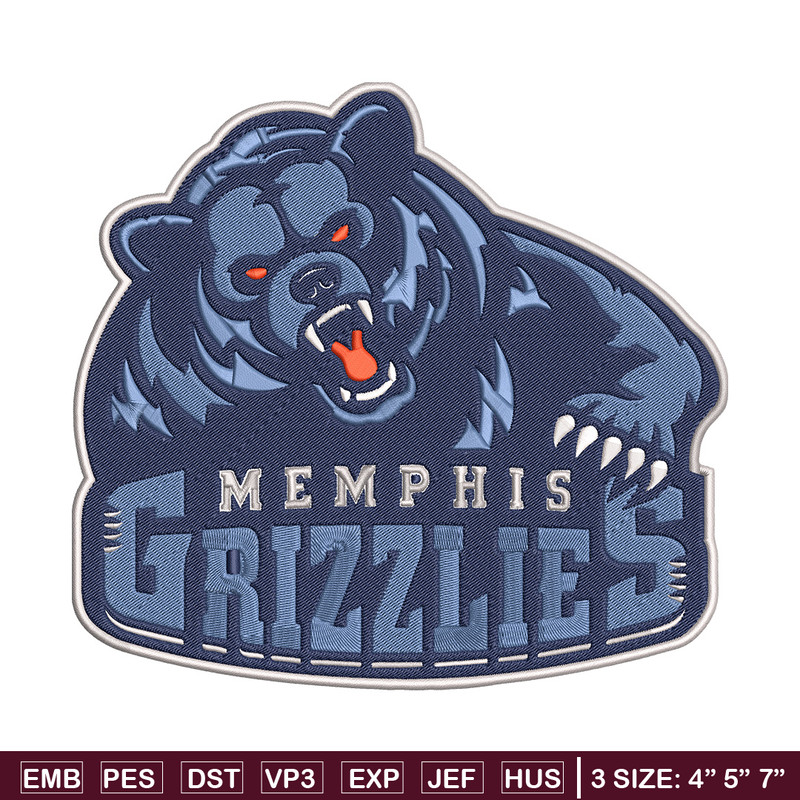 Memphis Grizzlies logo embroidery design,NBA embroidery, Sport embroidery,Embroidery design, Logo sport embroidery.jpg