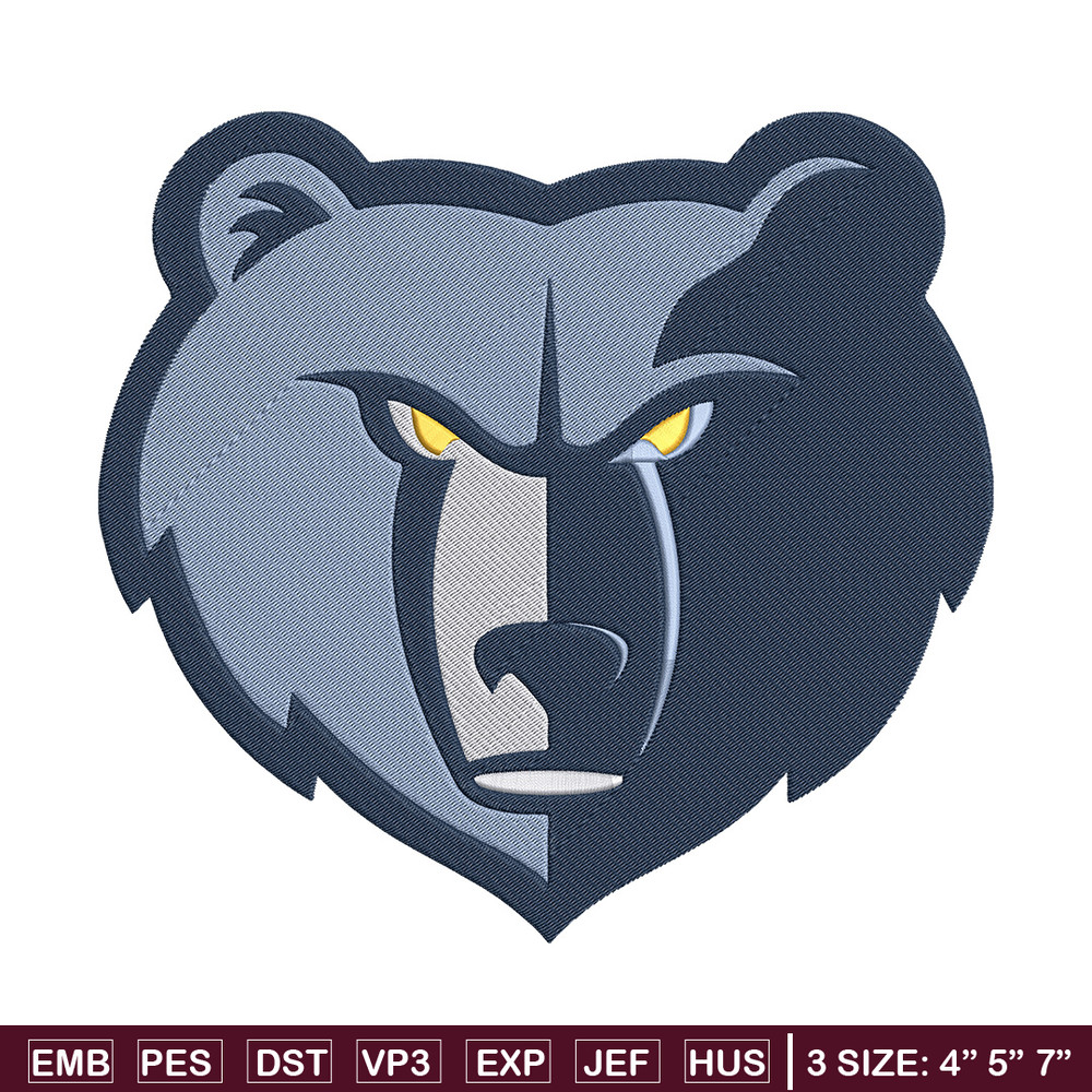 Memphis Grizzlies mascot embroidery design, NBA embroidery, Sport embroidery,Embroidery design, Logo sport embroidery.jpg
