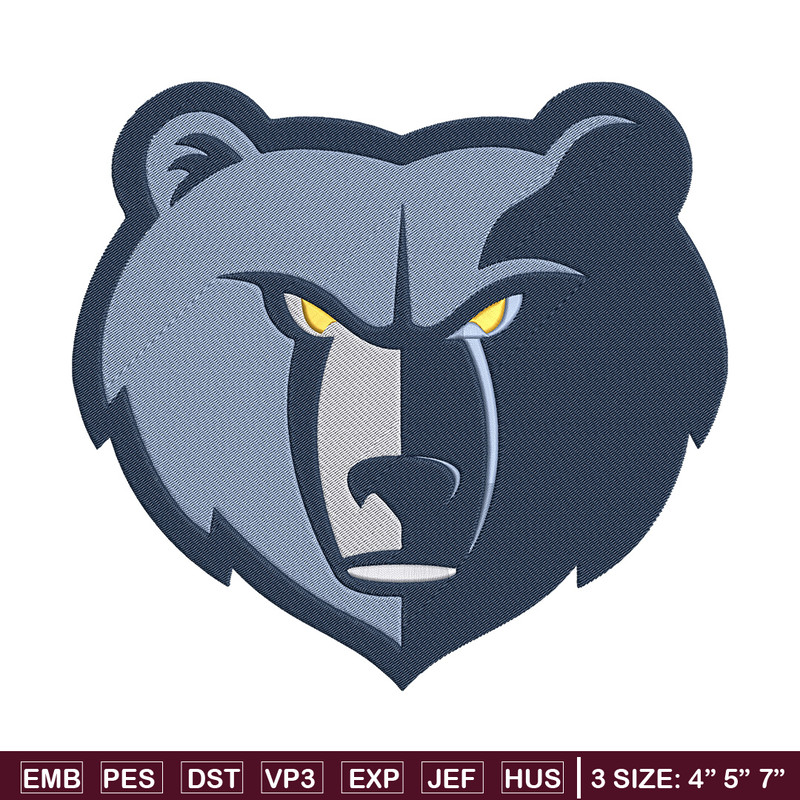 Memphis Grizzlies mascot embroidery design, NBA embroidery, Sport embroidery,Embroidery design, Logo sport embroidery.jpg