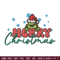 Merry Grinch Embroidery design, Grinch Merry Christmas Embroidery, Grinch design, Embroidery File, Digital download.jpg