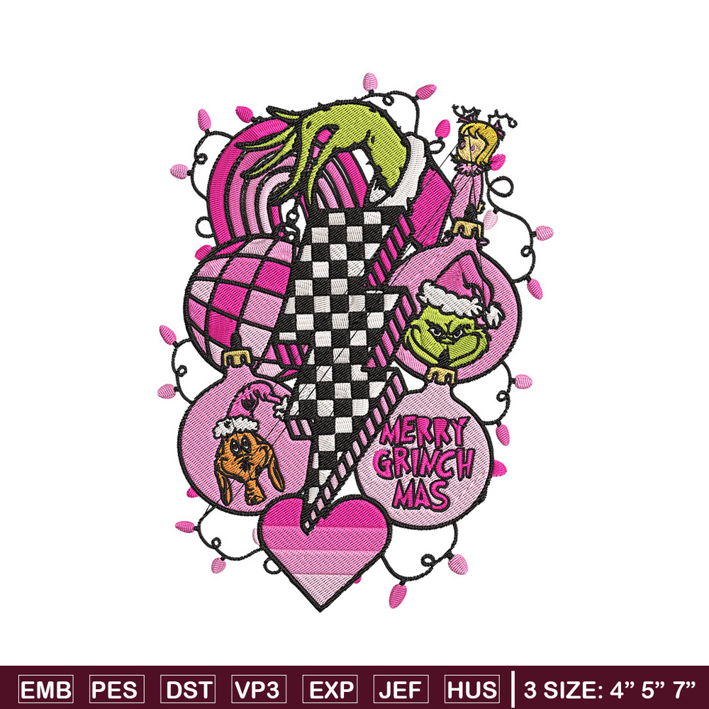 Merry grinchmas Embroidery Design, Grinch Embroidery, Embroidery File, Chrismas Embroidery, Anime shirt,Digital download.jpg
