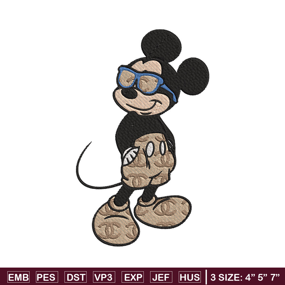 Mickey cool Embroidery Design, Gucci Embroidery, Brand Embroidery, Embroidery File, Logo shirt, Digital download.jpg