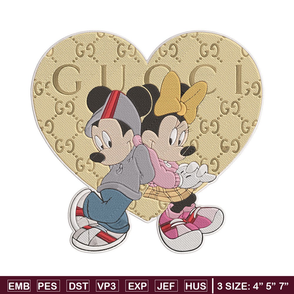 Mickey couple Embroidery Design, Mickey Embroidery, Embroidery File, Gucci Embroidery, Anime shirt, Digital download..jpg