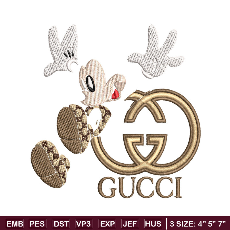 Mickey gucci Embroidery Design, Mickey Embroidery, Embroidery File, Logo shirt, Sport Embroidery, Digital download..jpg