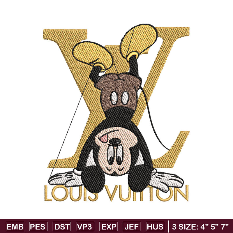 Mickey logo lv Embroidery Design, Lv Embroidery, Embroidery File, Disney Embroidery, Logo shirt, Digital download.jpg