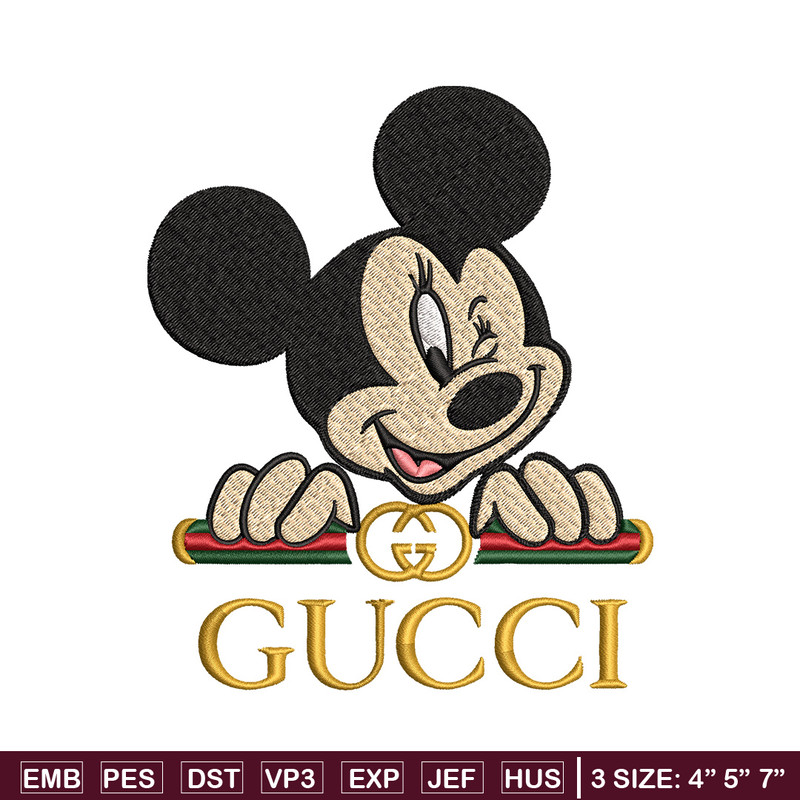 Mickey mouse gucci Embroidery Design, Gucci Embroidery, Embroidery File, Brand Embroidery, Logo shirt, Digital download.jpg