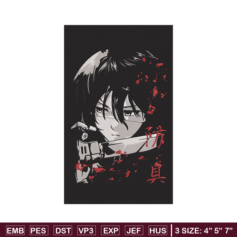 Mikasa poster Embroidery Design, Aot Embroidery, Embroidery File, Anime Embroidery, Anime shirt, Digital download.jpg