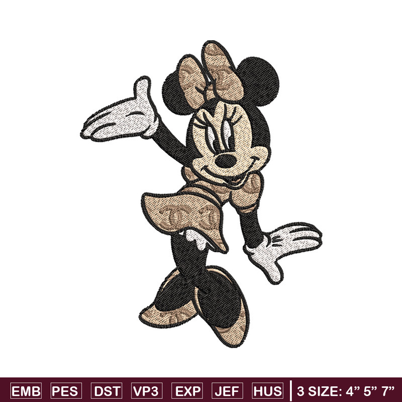 Minnie funny Embroidery Design, Gucci Embroidery, Brand Embroidery, Embroidery File, Logo shirt, Digital download.jpg