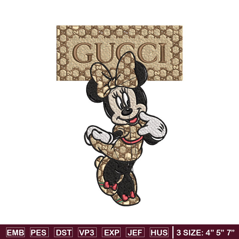 Minnie gucci Embroidery Design, Disney Embroidery, Embroidery File, Brand Embroidery, Logo shirt, Digital download.jpg