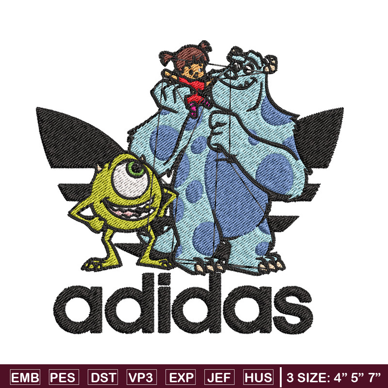 Monster disney Embroidery Design, Adidas Embroidery, Brand Embroidery, Embroidery File,Logo shirt,Digital download.jpg