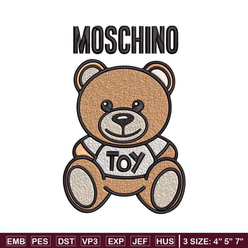 Moschino Kids Teddy logo Embroidery design, Moschino Embroidery, logo design, Embroidery File, Instant download..jpg