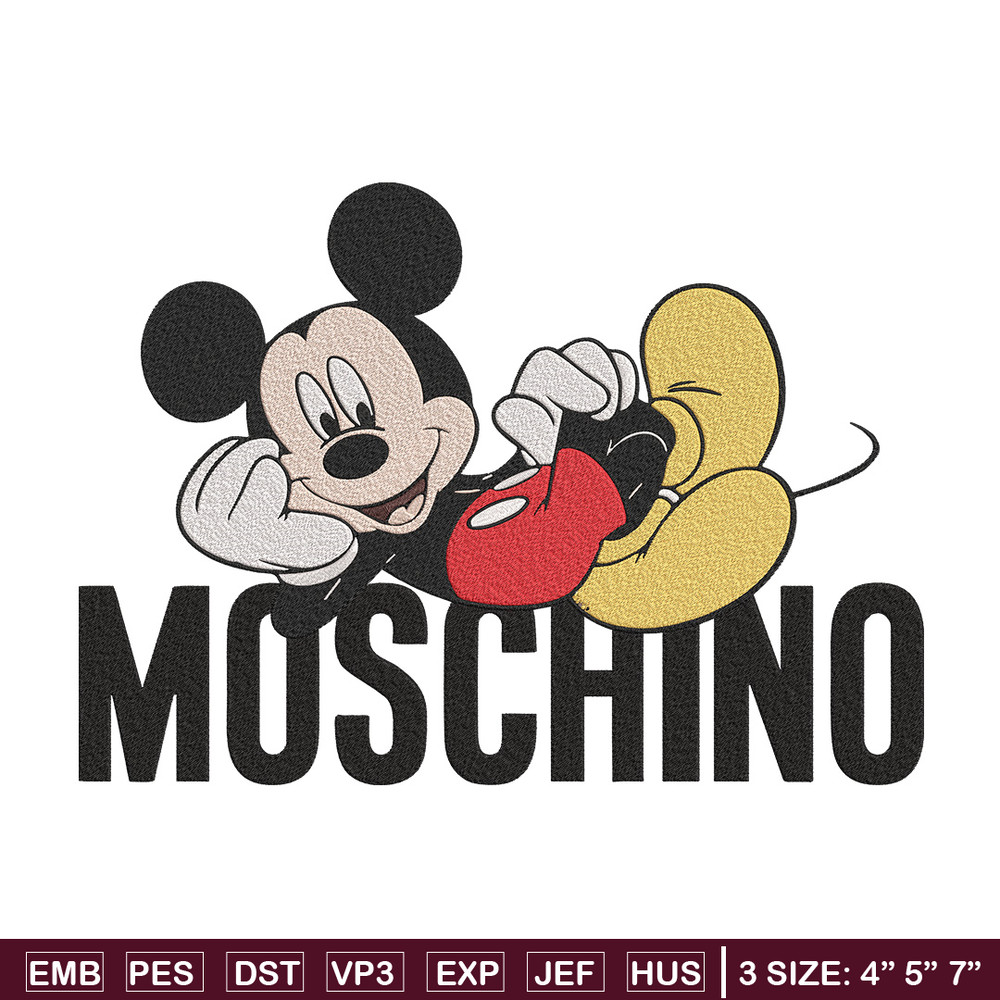 Moschino Mickey Embroidery Design, Mickey Embroidery, Embroidery File, Anime Embroidery, Moschino shirt,Digital download.jpg