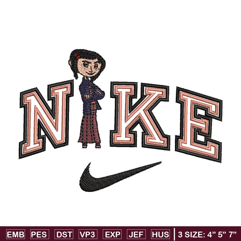 Nike china girl embroidery design, Girl embroidery, Nike design, Embroidery shirt, Embroidery file,Digital download.jpg