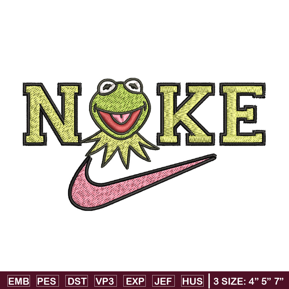 Nike frog Embroidery Design, Brand Embroidery, Nike Embroidery, Embroidery File, Logo shirt, Digital download.jpg