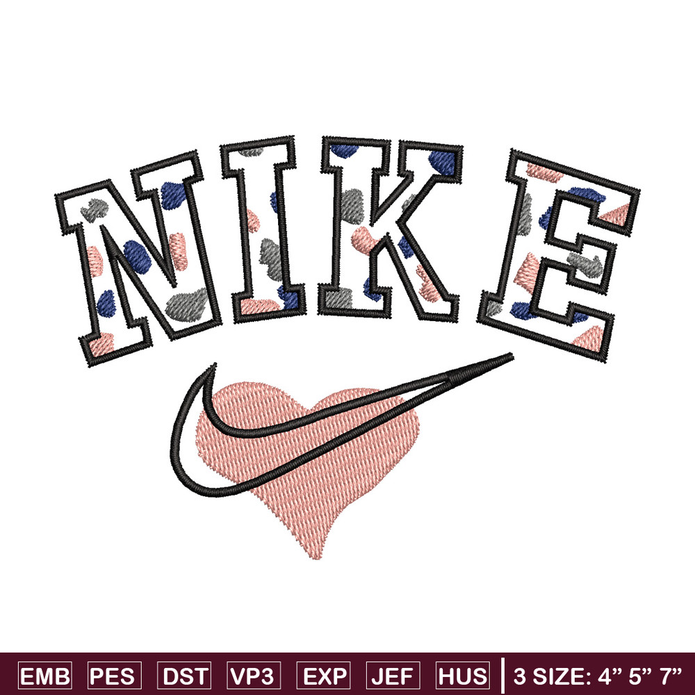 Nike heart embroidery design, Nike embroidery, Nike design, Embroidery shirt, Embroidery file,Digital download.jpg